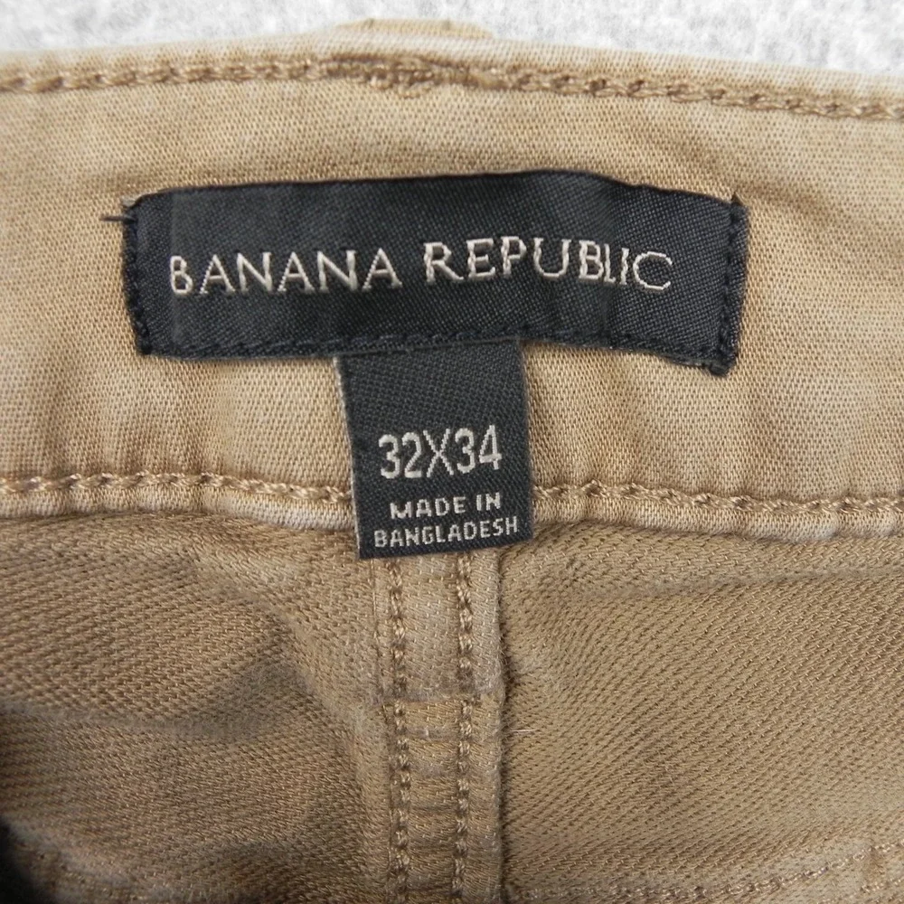 Banana Republic Jeans Mens 32x30 Slim Straight 5-Pocket Stretch Flex Denim Brown